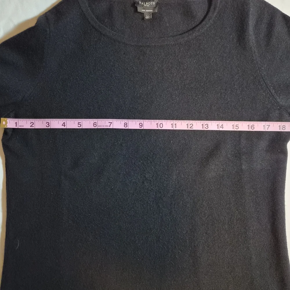 Talbots Petites Pure Cashmere 3/4 Sleeve Sweater LP - Picture 3 of 7